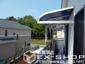 のバルコニー・ベランダ屋根 ヴェクターテラス R型 ルーフタイプ　積雪〜20cm対応 施工例