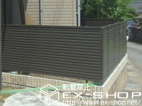 のフェンス・柵 プリレオR5型フェンス フリーポールタイプ 施工例