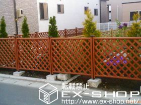 のフェンス・柵 ステイウッドフェンスM1型 施工例