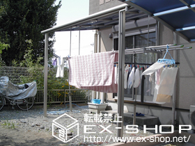 のテラス屋根 ライザーテラスII F型 テラスタイプ 単体　積雪〜20cm対応 施工例