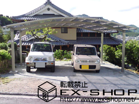 のカーポート カーブポートシグマIII ワイド 積雪〜20cm対応 施工例