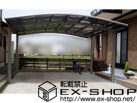 のカーポート カーブポートシグマ?ワイド 積雪〜20cm対応 施工例