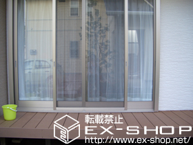 のウッドデッキ リコステージII 連棟 施工例