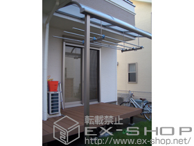 のテラス屋根 ライザーテラスII R型 単体 テラスタイプ 積雪〜20cm対応 施工例