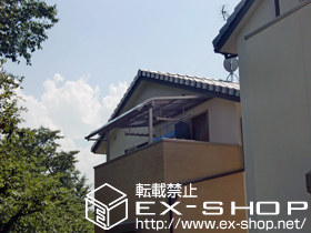 のテラス屋根 ライザーテラスII R型 テラスタイプ 単体 積雪〜20cm対応 施工例