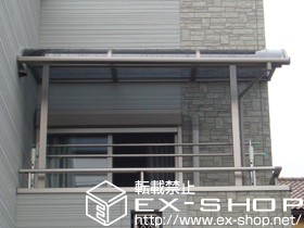 のバルコニー・ベランダ屋根 ライザーテラスII R型 屋根タイプ 単体 積雪〜20cm対応 施工例
