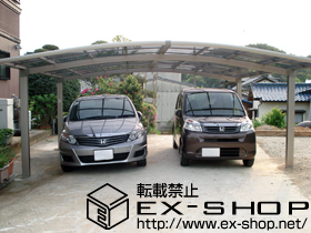 のカーポート カーブポートシグマIII ワイド　積雪〜20cm対応 施工例