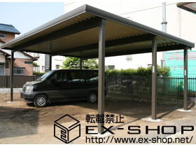 のカーポート テリオスポートII 1500 3台用　積雪〜50cm対応 施工例
