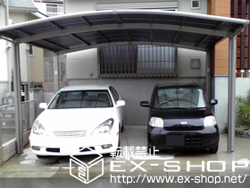 のカーポート カーブポートシグマIII ワイド　積雪〜20cm対応 施工例