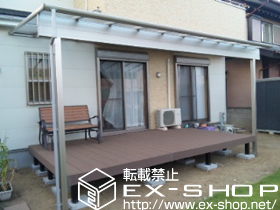 のテラス屋根 ヴェクターテラス F型 単体 テラスタイプ 積雪〜20cm対応 施工例