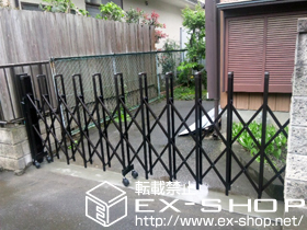 のカーゲート トリップゲート PB型 ノンレール 片開き 施工例