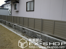 のフェンス・柵 エクスラインフェンス7型　自由柱タイプ 施工例