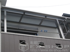 のバルコニー・ベランダ屋根 ライザーテラスII R型 屋根タイプ 単体 積雪〜20?対応 施工例