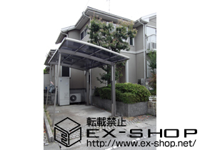 のカーポート カーブポートシグマIII 積雪〜20cm対応＋着脱式サポート＋柱ガード 施工例