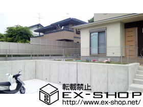 のフェンス・柵 イーネットフェンス1Ｆ型 自由柱タイプ 施工例