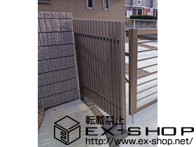 のフェンス・柵 プログコートフェンスM1型　間仕切りタイプ 施工例