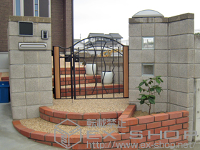 の門扉 エルマージュ 2型 親子開き 施工例