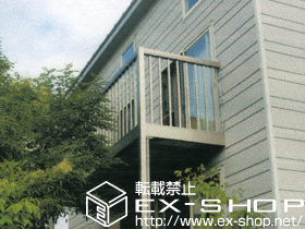 のバルコニー アクトステージA型 細格子 単体 柱建て式 施工例