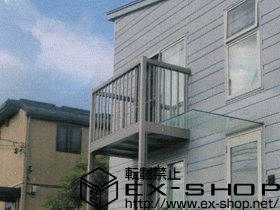 のバルコニー アクトステージA型 細格子 単体 柱建て式 施工例