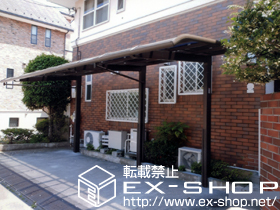 のカーポート レガーナポートシグマIII 延長　積雪〜20cm対応＋柱ガード 施工例