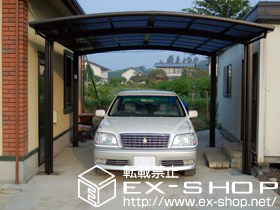 のカーポート カーブポートシグマIII ワイド 積雪〜20cm対応 施工例