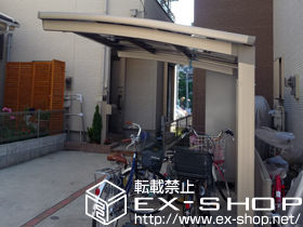 のサイクルポート・駐輪場 カーブポートシグマIII ミニ　積雪〜30cm対応 施工例