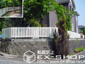 のフェンス・柵 レスティンフェンス7型 自由柱施工 施工例