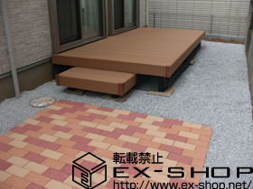 のウッドデッキ リウッドデッキ200 単体＋独立式リウッドデッキ 施工例