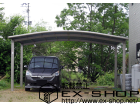 のカーポート カーブポートシグマIII ワイド 積雪〜20cm対応 施工例