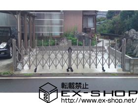 のカーゲート トリップゲート PB型 ノンレール 両開き 施工例