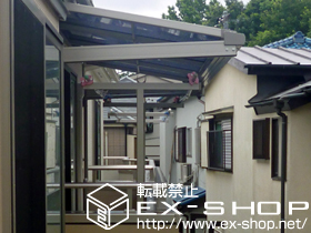 のバルコニー・ベランダ屋根 ライザーテラスII F型 ルーフタイプ 単体　積雪〜20cm対応 施工例