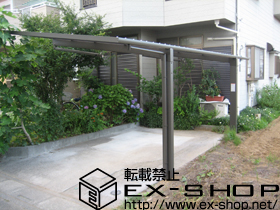 のカーポート サーフポートIII 積雪〜20cm対応 ＋　収納式サポート柱×2セット 施工例