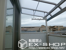 のバルコニー・ベランダ屋根 ライザーテラスII R型 単体　屋根タイプ 積雪〜20cm対応 施工例