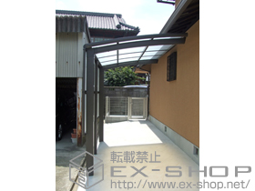 のサイクルポート・駐輪場 カーブパークシグマIII パネル1面囲 積雪〜20?対応 施工例