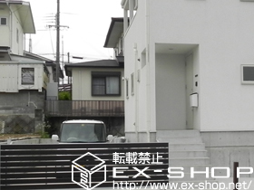 のカーゲート ワイドオーバードアS5型 マテリアルカラー 手動式＋補助ロックセット(シリンダーキー2本入) 施工例