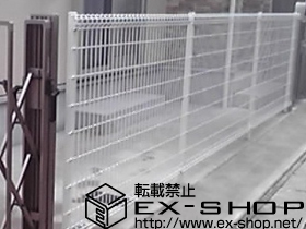 のフェンス・柵 ハイグリッドフェンスN8型　フリーポールタイプ 施工例