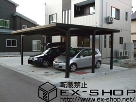 のカーポート ジーポートneo 2台用　積雪〜150cm対応 施工例