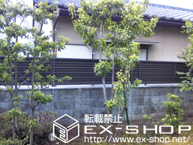 のフェンス・柵 プリレオR9型フェンス フリーポールタイプ 施工例