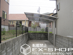 のカーポート プレシオスポート　積雪〜20cm対応＋着脱式補助柱＜2本入＞ 施工例