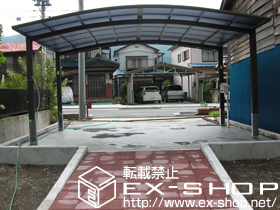 のカーポート カーブポートシグマIII ワイド 積雪〜20cm対応 施工例