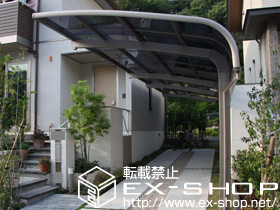 のカーポート テールポートシグマIII 縦連棟 積雪〜20cm対応＋着脱式サポート柱 ロング柱23用×4本 施工例