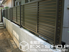 のフェンス・柵 プリレオR9型フェンス フリーポールタイプ 施工例