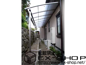 LIXIL リクシル(トステム)のテラス屋根 パワーアルファ L型 テラスタイプ 連棟 積雪〜30cm対応 施工例