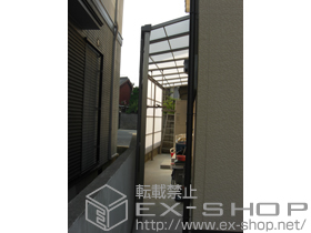 のテラス屋根 サンクストックヤード F型 波板 積雪〜20cm対応×2セット 施工例