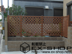 のフェンス・柵 ステイウッドフェンスM1型 施工例