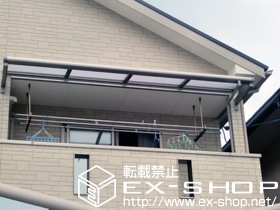 のバルコニー・ベランダ屋根 ライザーテラスII  Ｆ型 ルーフタイプ 単体  積雪〜20cm対応 施工例