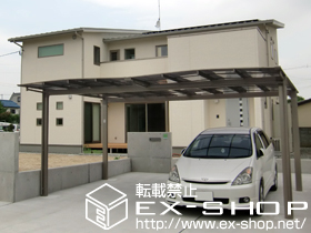 のカーポート エックスルーフ ワイド 積雪〜20cm対応 施工例