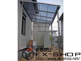 のテラス屋根 ライザーテラスII F型 単体 テラスタイプ 積雪〜20cm対応 施工例