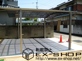 のカーポート カーブポートシグマIII ワイド 積雪〜20cm対応 施工例