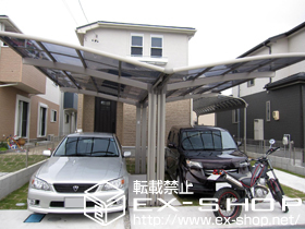 のカーポート カーブポートシグマIII Y合掌　積雪〜20cm対応 施工例